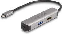 Delock USB Type-C Adapter zu HDMI 4K 60 Hz mit Typ-A und Daten+ PD 92...