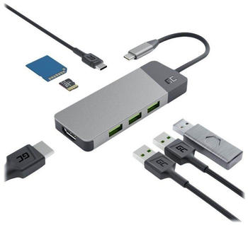 GreenCell 7-in-1 USB-C Multiport Adapter