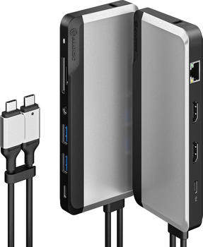 Alogic 10-in-1 Twin USB-C Dock U2CSH-SGR