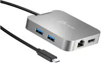 j5create JCD391-N 4K60 Elite USB-C&reg; PD Multi-Port Adapter - Kabelgebunden - USB 3.2