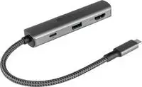 Good Connections USB-C-Hub 3-Port 1x HDMI 2.0 USB-C PD 94W USB 3.0 A anthrazit Good