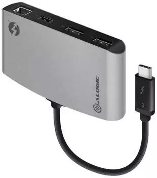 Alogic Thunderbolt 3 Dual Display Dock TB3D2DPBL-SGR