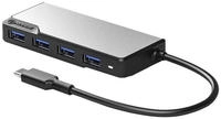 Alogic USB-C Fusion SWIFT 4-in-1 Hub - Hub - 4 x SuperSpeed USB 3.0