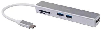 Equip 133480 3-in-1-USB-C-Multifunktions-Adapter