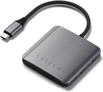 Satechi USB-C PD 4-Port Hub Space Grau (ST-H4CPDM)