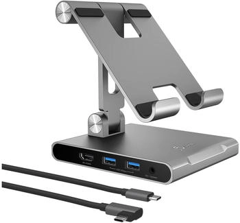 j5create JTS224-N Multi-Angle Stand with Docking Station for iPad Pro