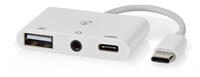 Usb Multi Port Adapter Usb 20 Usb C Stecker Usb A Buchse Usb C Buchse 35 Mm Buchse