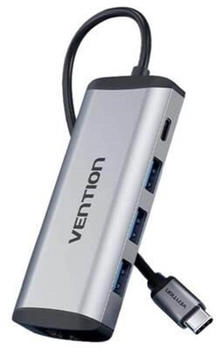 Vention Docking Station USB-C > 3x USB3.0 0.15 m Gray (THAHB)