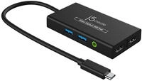 j5create JVA01-N Videoaufnahme-USB-Hub - Schwarz - USB 3.2 Gen 1 (3.1 Gen 1) -...