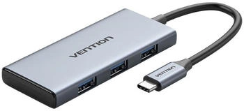 Vention USB-C zu HDMI /3x USB 3.0/SD/TF Docking Station Aluminium Gray (TOOHB)
