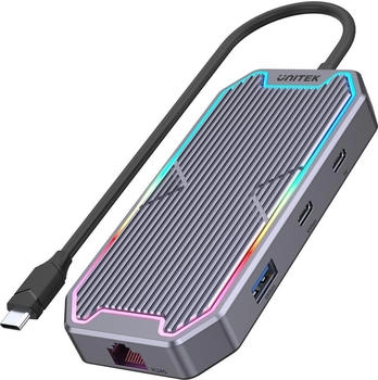 UNITEK Hub USB-C HDMI RJ45 PD 100W 10Gbps USB 3.2 (D1029A)
