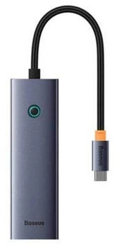 Baseus 4in1 Hub UltraJoy USB-C Grau (B0005280A813-03)