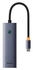 Baseus 4in1 Hub UltraJoy USB-C Grau (B0005280A813-03)