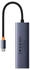 Baseus 4in1 Hub UltraJoy USB-C Grau (B0005280A813-03)