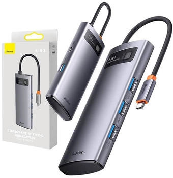 Baseus 4in1 Metal Gleam Series USB-C silber (WKWG070013)