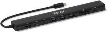 Club3D Tragbare Docking USB-C 2xUSB-C/3xUSB-A/HDMI/SD 140W retail (CSV-2550)