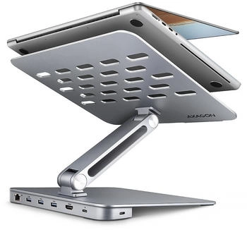 Axagon HMC-STND Ständer für 10"-16" Laptops + USB-C Dock