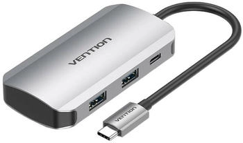 Vention 5in1 Hub USB-C Dockingstation 100W Grau (VENT-309)