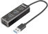 Club3D USB 3.2 Typ A > 3x USB 3.2 Typ A/LAN Dockingstation Schwarz (CSV-1430A)
