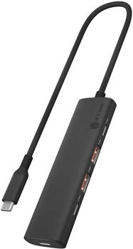 Raidsonic Icy Box IB-HUB1437-CPD 4-Port USB 3.2 Gen 2 Hub 10 Gbit/s 2x Type-C + 2x Type-A 1x USB PD 100 W