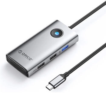 Orico PW11-5P USB-C Hub Dockingstation mit HDMI USB-A & USB-C grau (B-8871)