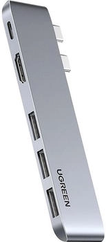 Ugreen Dual USB-C zu HDMI + 3x USB 3.0 A + Typ C Buchse (60559)