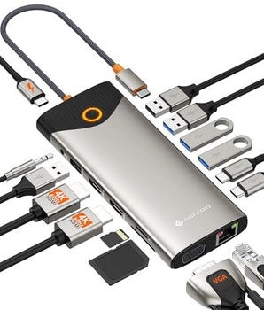 Novoo 15-in-1 USB-C Docking B0F3WTV8GK