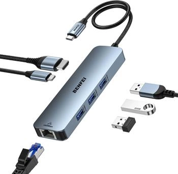 Benfei 6-in-1 USB-C Dock 0378