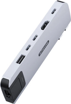 Sitecom MacBook Air Multiport Hub 6-in-2 Silber Dockingstation (AC-2004)