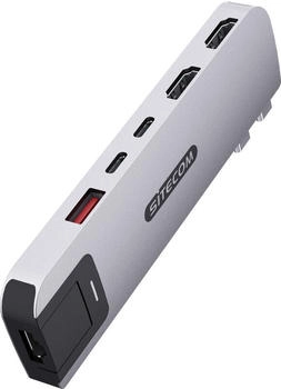 Sitecom MacBook Pro Multiport Hub 6-in-2 Silber Dockingstation (AC-2103)