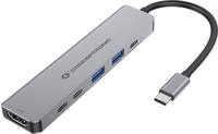 CONCEPTRONIC 6-1 Dock USB-C->HDMI/2xUSB-A/2xUSB-C/+ 25cm gr Multimedia-Technik