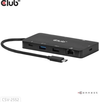 Club3D 9-1 USB-C Dual HDMI 100W Hub Digital/Daten (CSV-2552)