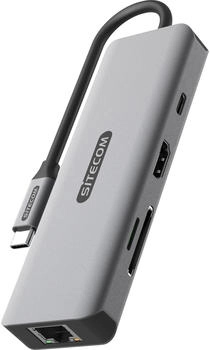 Sitecom CN-5507 (USB-C 8 Ports) Dockingstation Grau