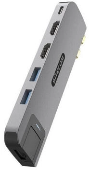 Sitecom AC-1002 USB-Adapter USB-C zu USB-A 3.0 USB-C (PD) HDMI 2.0 RJ-45 6-in-2 Hub (AC1002)