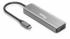 Equip 133485 (USB-C 4 Ports) Dockingstation + USB Hub Schwarz Silber