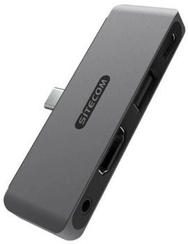 Sitecom AC-1004 USB-Adapter USB-C zu USB-A 2.0 HDMI 3,5 mm Klinke USB-C PD 4-in-1 Hub (B-8984)