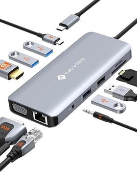 Novoo 11-in-1 USB-C Docking Station EU-NH11D-111Z