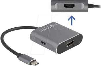 DeLock 87805 USB-C (USB 3.2 Gen 2) Multiport Hub Grau