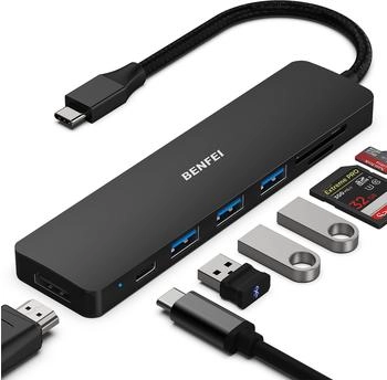 Benfei 7-in-1 USB-C Multiport Adapter 307