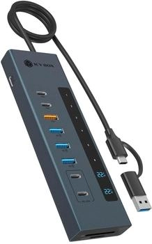 Raidsonic Icy Box 11-in-1 USB-C Hub mit Kartenleser IB-HUB1742CR-C2PD (61159)