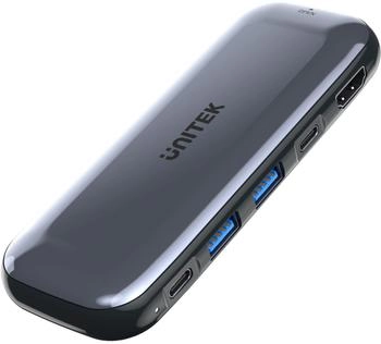 UNITEK uHUB H6 USB Typ-C HDMI USB 2.0 USB 3.2 Gen 1 (3.1 Gen 1) Type-A USB Typ-C (D1046A)