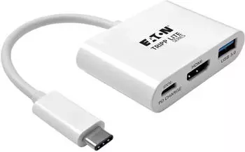 Tripp Lite U444-06N-HU-C USB-C-zu-HDMI-Adapter mit USB-A-Anschluss und PD