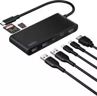 Belkin Laptop-Dockingstation "Connect 7-in-1 USB-C Hub mit Dual USB-C Ports"