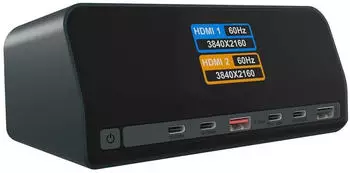 Raidsonic Icy Box Heart Dock 2300 IB-DK2300-CH 11-in-1 DockingStation mit Display