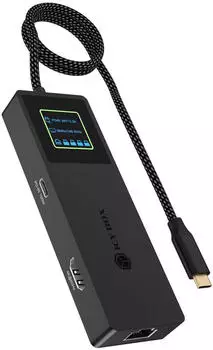 Raidsonic Icy Box Spade Dock 4038 7-in-1 DockingStation mit LCD-Display (IB-DK4038-LCD)