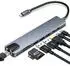 INF 8-Port-USB-C-Hub für USB-Geräte wie Tastaturen Externe Festplatten HDMI-Monitore (283314)