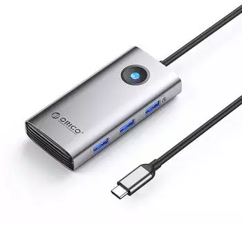 Orico PW11-6P USB-C Hub Docking Station 3x USB-A 3.0 + 1x USB-C 2.0 + 1x HDMI Gray (PW11-6P-GY-EP)