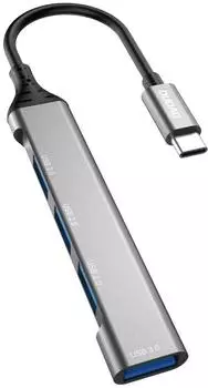 DUDAO 4in1 HUB (USB-C 4 Ports) Dockingstation Grau (A16T)