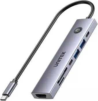 UNITEK HUB USB-C 7W1 PD 100W HDMI 2.0 (H1124AGY01)