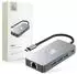 Tech-Protect HB05 HUB 9in1 Adapter USB-C + USB2.0 USB3.0 HDMI 4K 60HZ SD / TF PD100W RJ45 - Grau (27295-0)